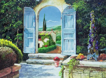 Verschlossenes Tor, Volterra, Italien, 1999